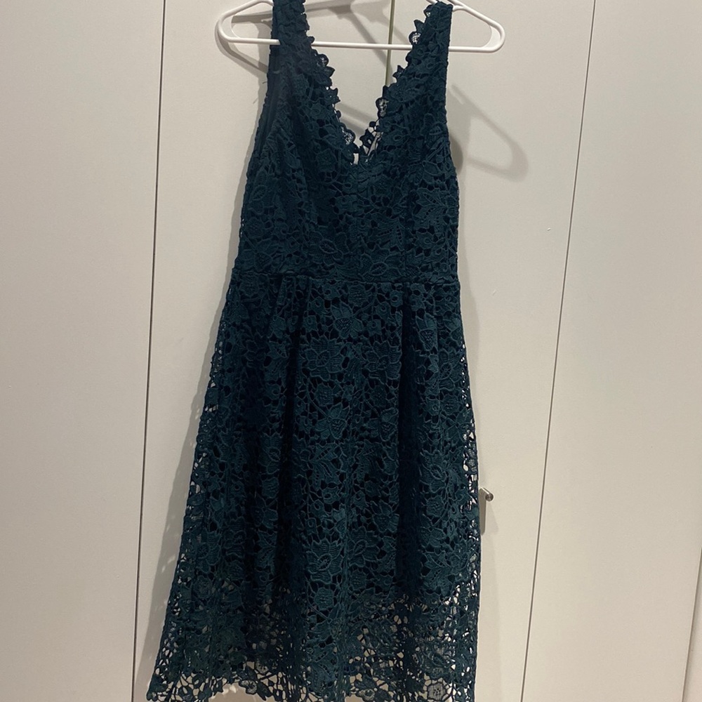 ASTR Green Lace Dress
